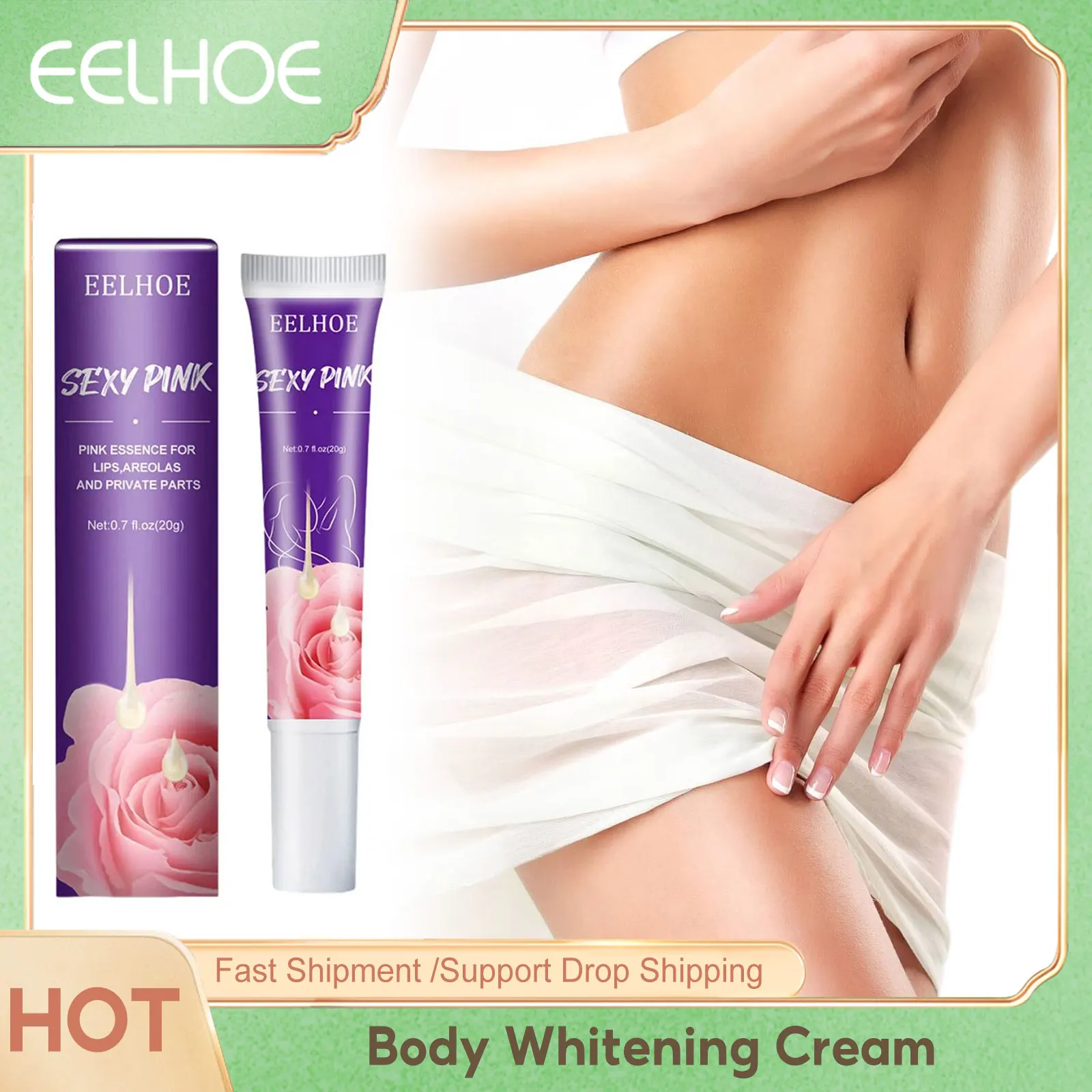 Body Whitening Cream Brightening Intimate Area Underarm Butt Inner Thigh Bleaching Remove Melanin Private Parts Whitening Cream