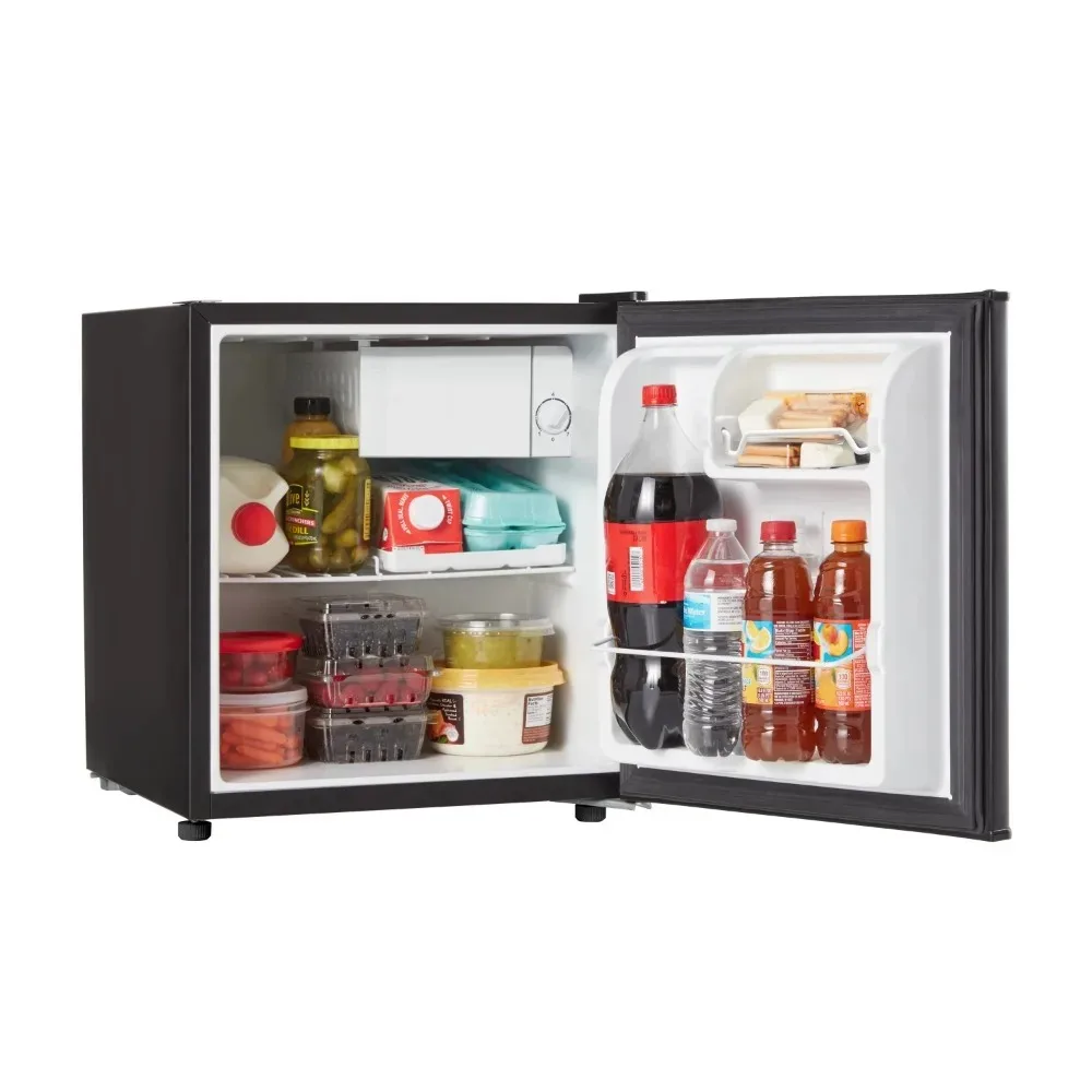 2023 New Galanz 1.7 Cu Ft Single Door Mini Fridge, Black