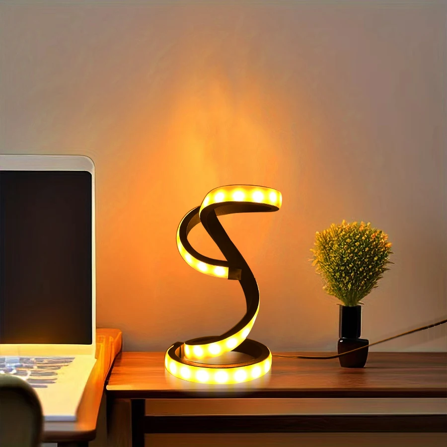 

1PC unique creative desk lamp, USB power supply - three-tone light, suitable for bedroom study living room office