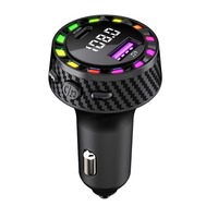 FM Transmitter PD30W Fast Charge Support U Disk Car MP3 Player USB Type C Car Cell Phone Charging Hands-Free Wireless Car Kit