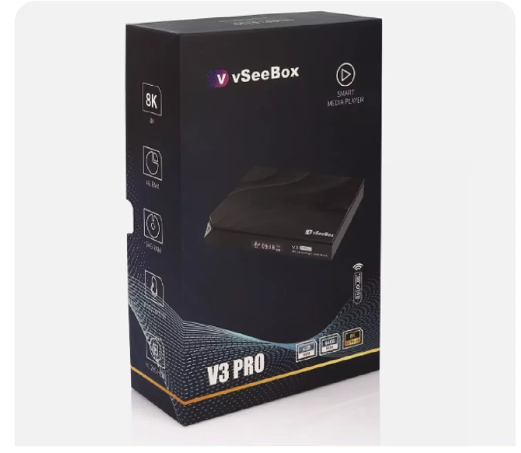 

Buy 2 Get 1 Free IN-STOCK vSeeBox V3 Pro Bundle 8K , 64GB Card/Drive, WiFi Extender, Keyboard