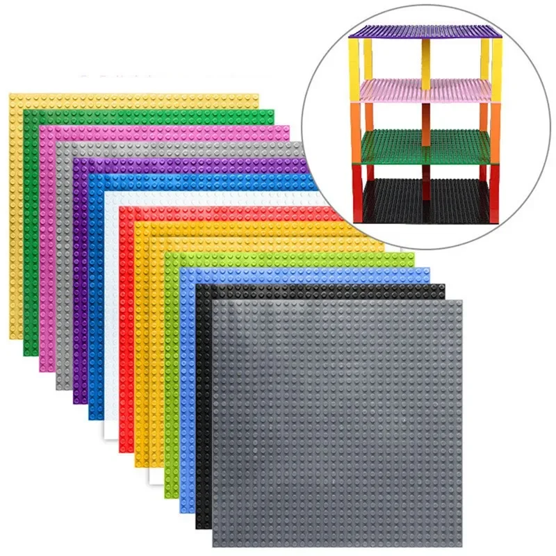 Blocs de construction de plaque de Base Double face 32x32 points, porte et fenêtres, plaque de Base classique, briques, jouets pour enfants, blocs de marque compatibles