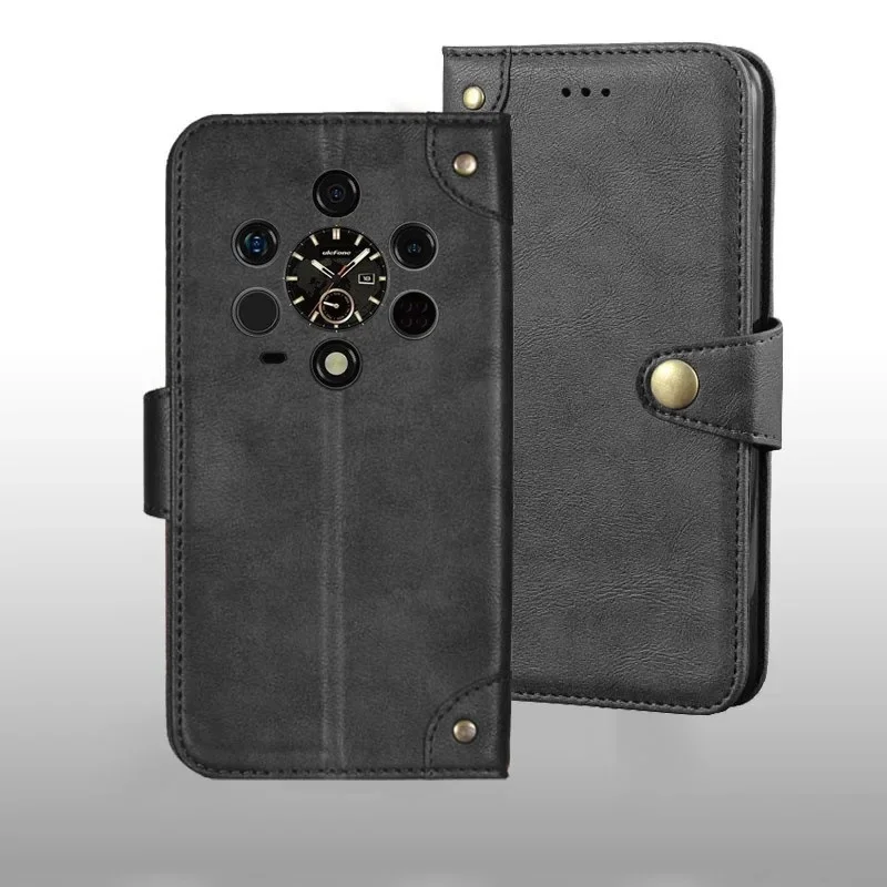 Etui Ulefone Armor 28 Ultra Metalowa klamra retro Skórzane etui na telefon Ulefone Armor 28 Ultra Akcesoria — zdjęcie produktu 7