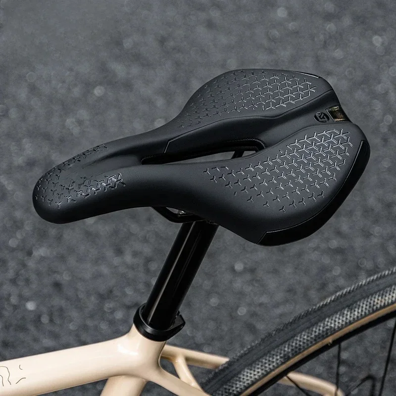 AliExpress ROCKBROS Bicycle Seat Saddle MTB Road Bike Saddle Hollow Breathable Shockproof Cycling Saddle PU Non-Slip Leather Cushion