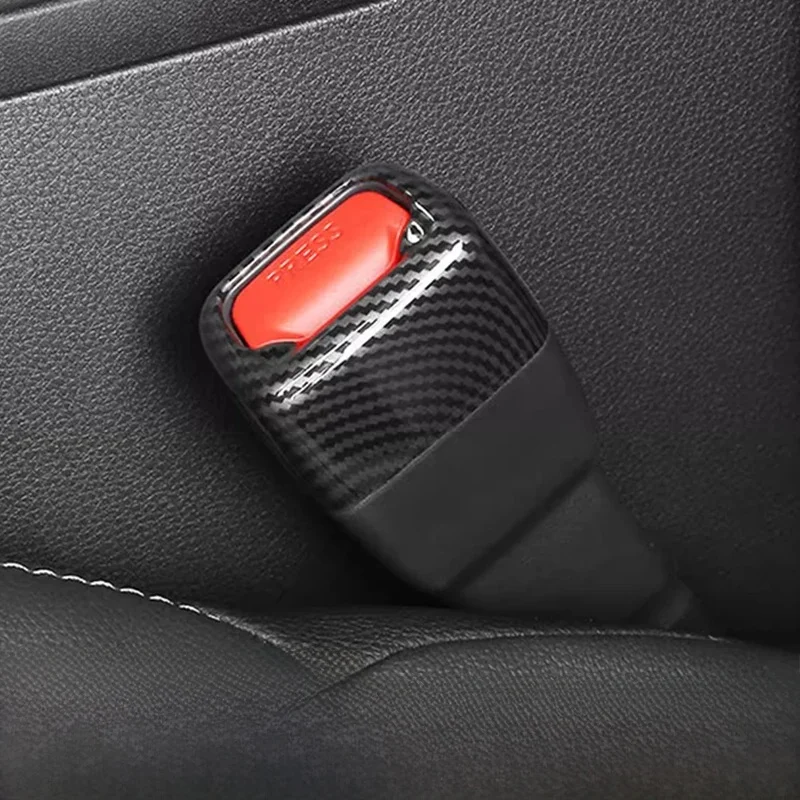 QHCP – housse de protection pour ceinture de sécurité de voiture, garnitures de boucle de ceinture de sécurité en ABS, pour Toyota Series RAV4 Camry Highlander Sienna Venza Cross