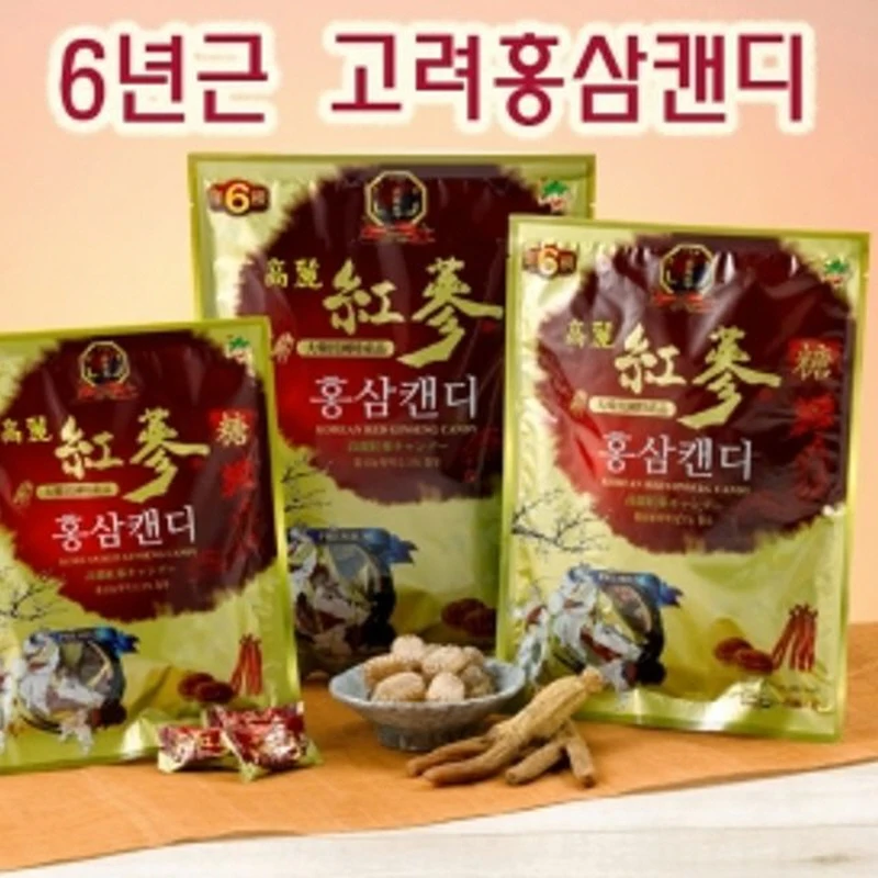 6 years old Korean red ginseng candy 450g x 4 bags