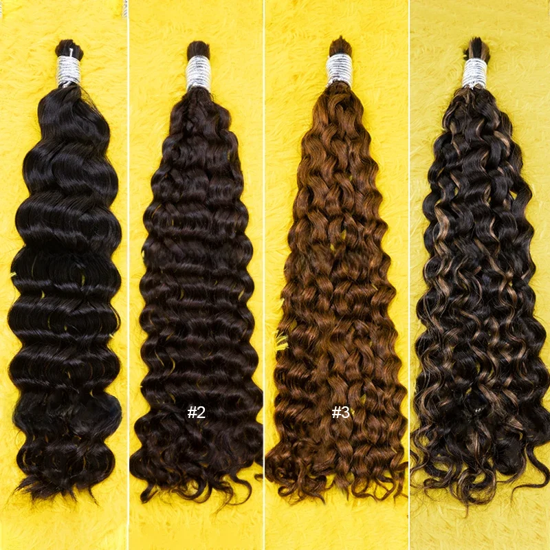 Virgin Raw Original Natural Loose Deep Water Wave Wietnamskie pasma ludzkich włosów Przedłużanie Cheveux Naturalne ludzkie włosy luzem — zdjęcie 2