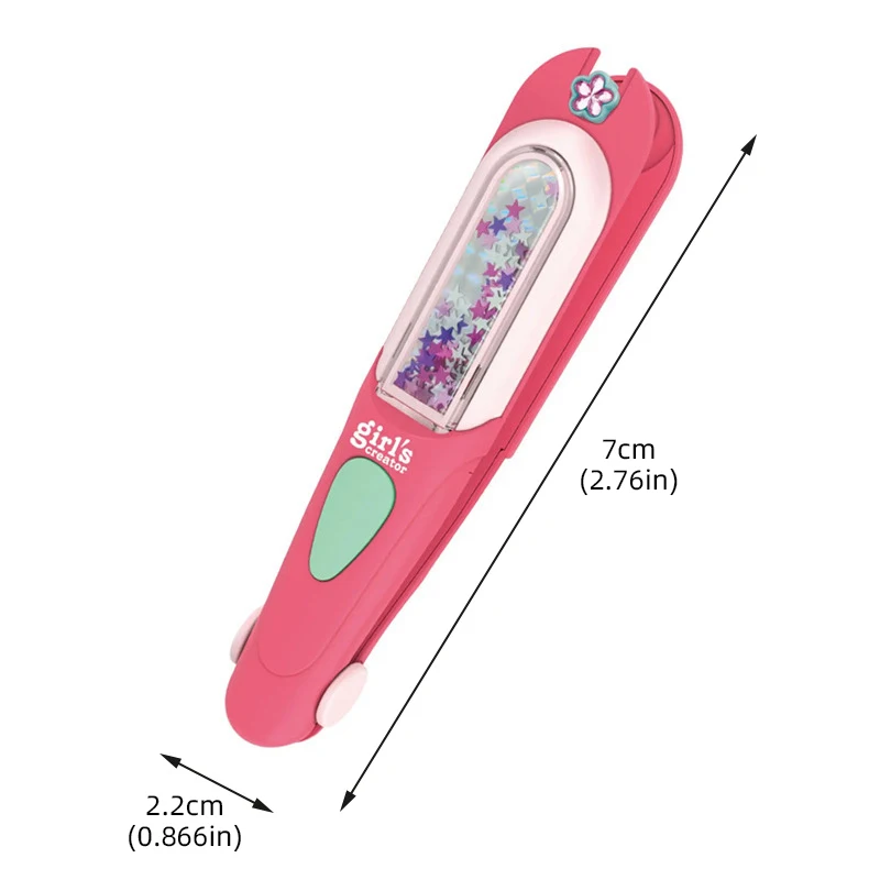 Kit de carimbo de pedras preciosas para cabelo, joias brilhantes para meninas, brinquedos, ferramenta de estilo de cabelo com diamantes brilhantes reutilizáveis, brinquedo para presente