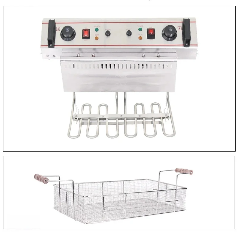 Commercial upgraded version of the electric fryer can be timed electric fryer 20L-30L large capacity fryer
