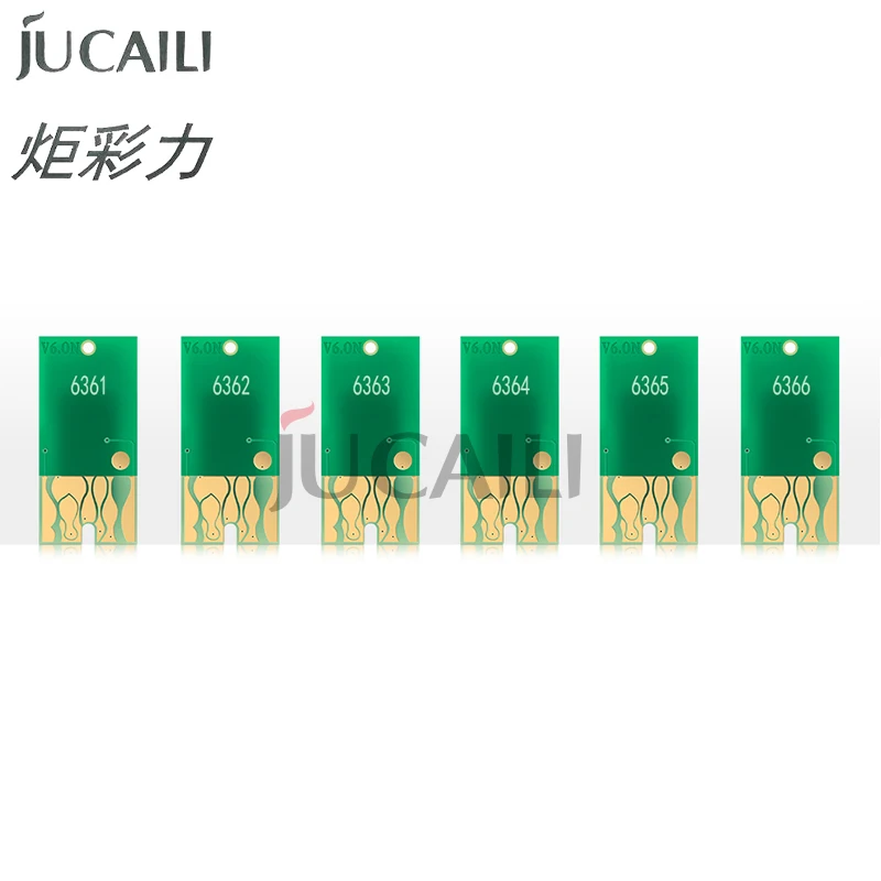 Jucaili T6361-T6369 T636A T636B Hộp Mực Chip Thường Trực Chip Vòng Cung Chip Cho Máy Epson Stylus Pro 7700 9700 7890 9890 7900 WT7900 9900