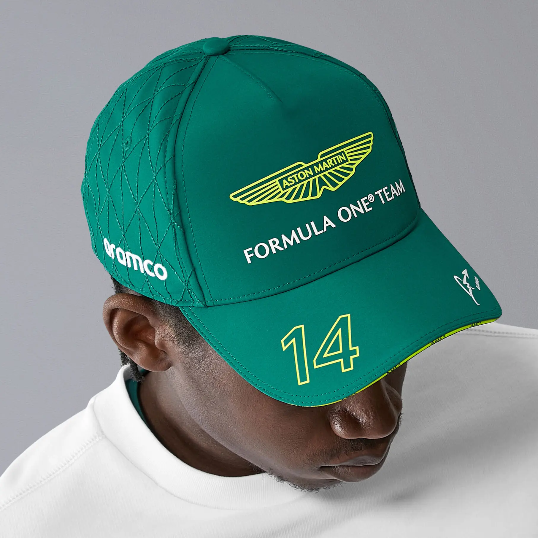 

New F1 2024 Fernando Alonso Team Cap # 14 - Green Summer Sun Cap Casual baseball cap