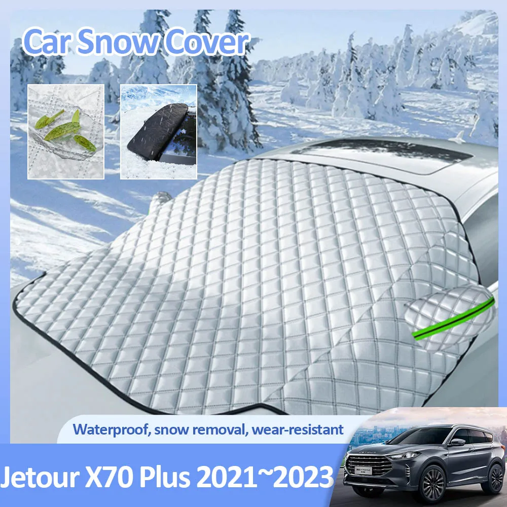 

Зимние автомобильные чехлы для снега для Jetour X70 Plus Soueast DX8 Wallys Wolf 2021 2022 2023, аксессуары для защиты лобового стекла от мороза