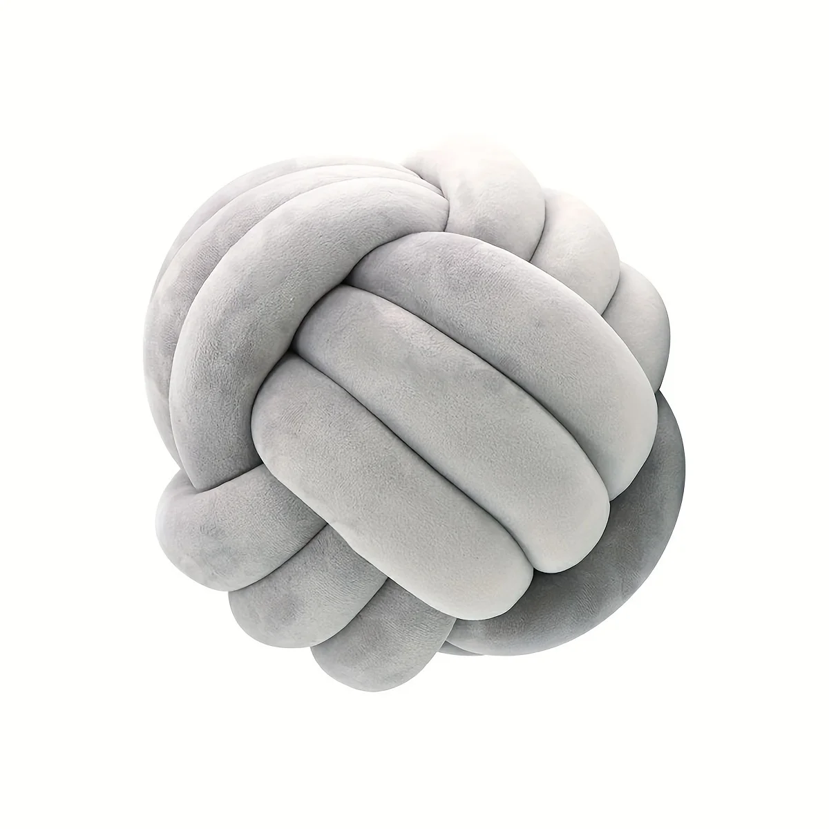 1 Stück Art-Deco-gestreiftes Knotenkissen – handgefertigt, weiches Polyester. Baumwolle, modernes und gemütliches dekoratives Kissen für Zuhause und Sofa, 22,9 x 22,9 cm – Detail 4