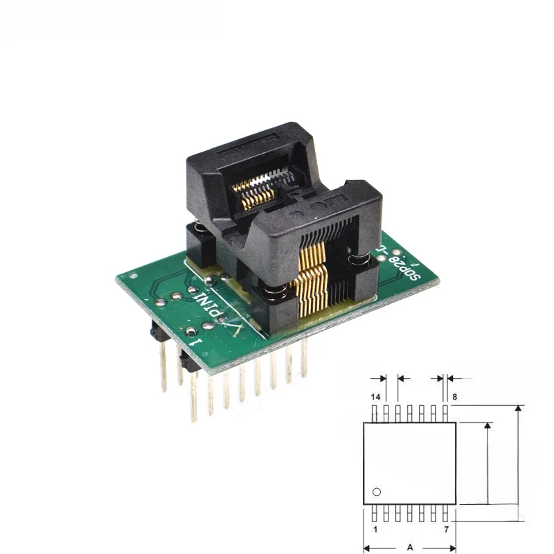 1 sztuk SSOP16 TSSOP16 do DIP16 gniazdo adaptera programatora TSSOP do konwertera DIP układ testowy IC dla skoku 0.65MM — zdjęcie 2