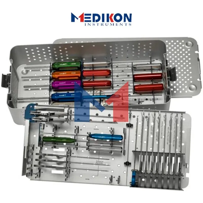 24 Stuks Schouderreparatie Artroscopie Chirurgie Instrumenten Set Vogel Snavel Hechtdraad Retriever Flush Debridement Knoop Pusher Schaar