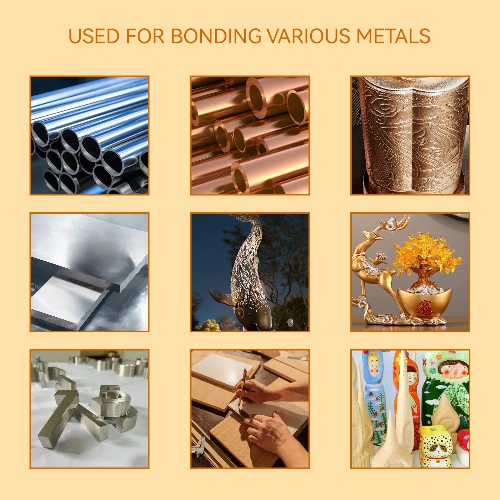 FIXWANT 999 Instant Meta Glue 35g Resistance Instant Metal Glue Cast Iron Steel Aluminum Copper Sheet Zinc Alloy