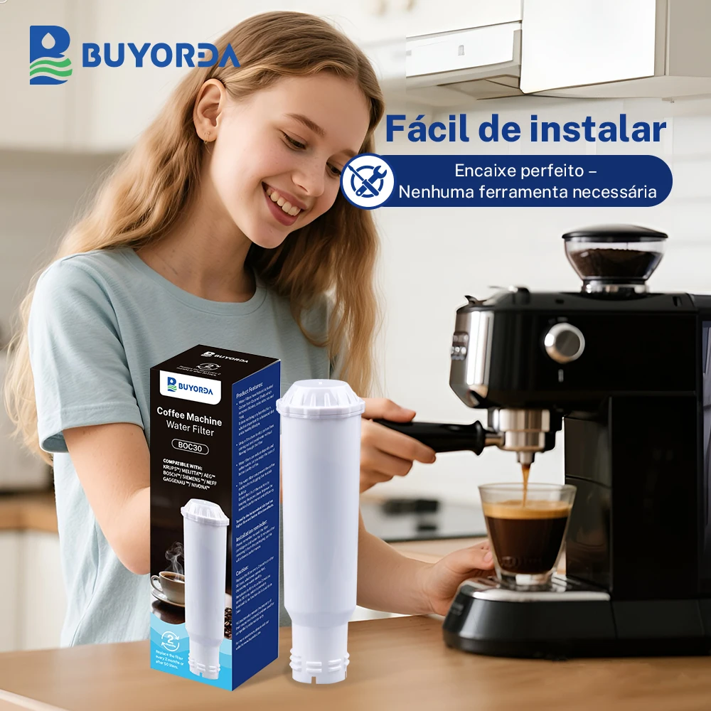 Cartucho De Filtro De Água Para Máquina De Café Compatível Com for Krups, for Melitta, for AEG, for Bosch, for Siemens, for Neff & for Gaggenau, Nivona