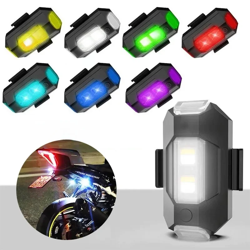 AliExpress NONE Drone Strobe Light 7 Colors Motorcycle Taillights LED Anti-Collision Bike Aircraft Night Flying Flashing Warning Signal Light