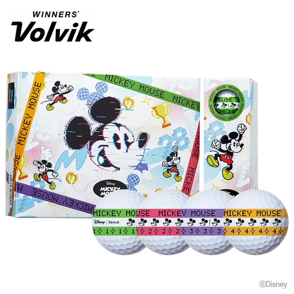 Volvik Golf Balls Disney Track Digital Bus 360 3-Piece 1 dozen 12balls