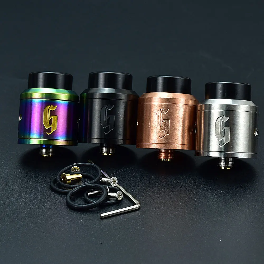 Goon 25 Rda Rebuildable Druipend 25Mm Rda Tank Druppelaar Tank Verstuiver Single Coils Dual Coils Rebuildable Tank Met Bf pin