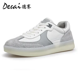 Desai Casual Board Shoes Retro German Training Shoes Men's Soft Soled Lightweight Sports Shoes Breathable