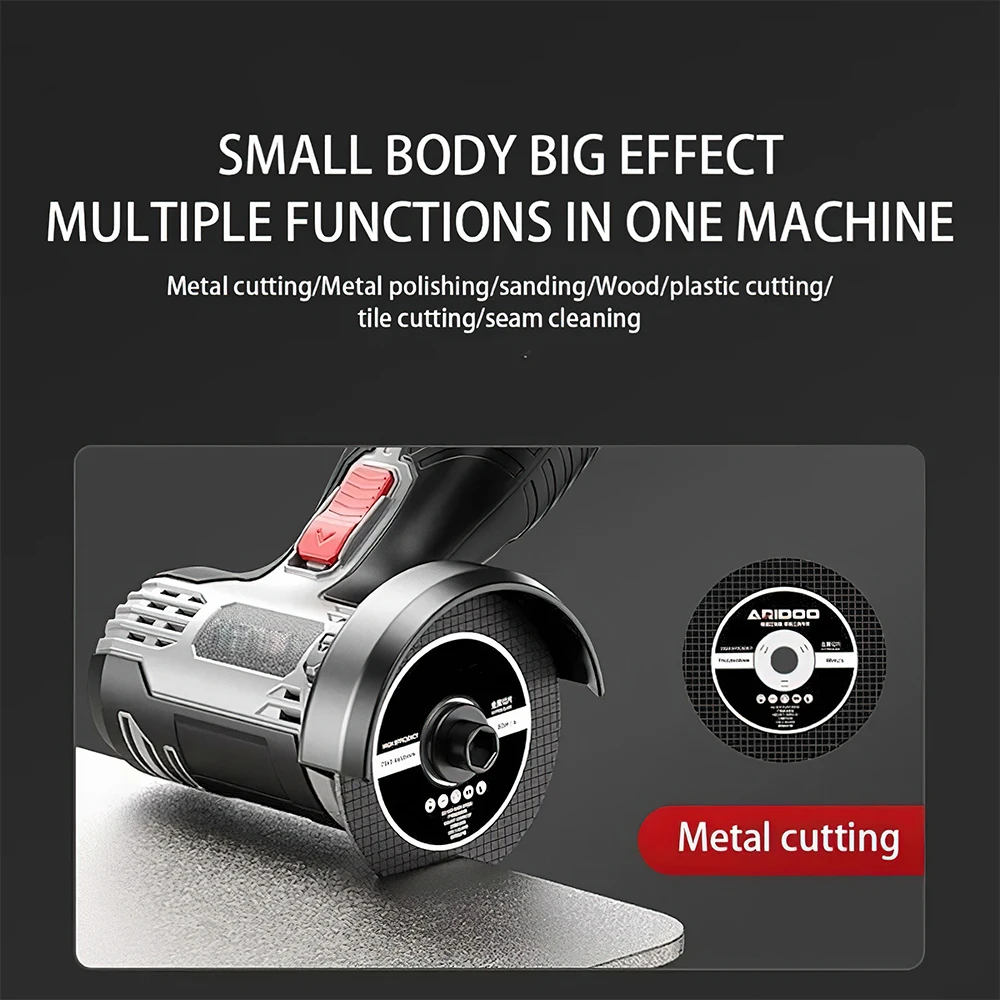 16,8V Mini-Winkelschleifer Tragbare Lithium-Batterie Große Kapazität Polier- Schleif- und Schneidemaschine für Haushaltswerkzeuge – Detail 20