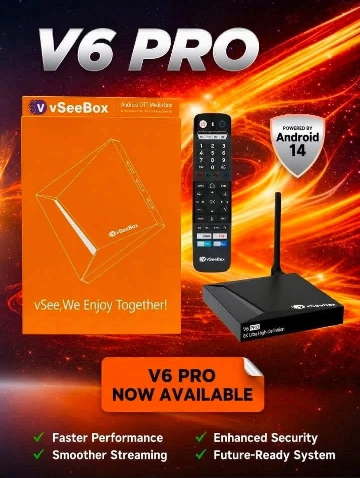 vSeeBox V6 Pro Box - 10 YR Warranty Free Shipping - Authorized Dealer