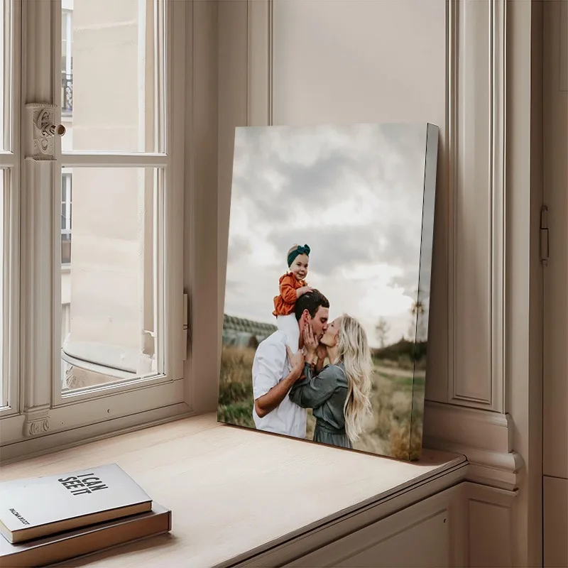 Custom Print Canvas Painting From Your Photos Wedding Birthday Poster Wall Art Decoration Pets Family Landscape Picture Decor view 3