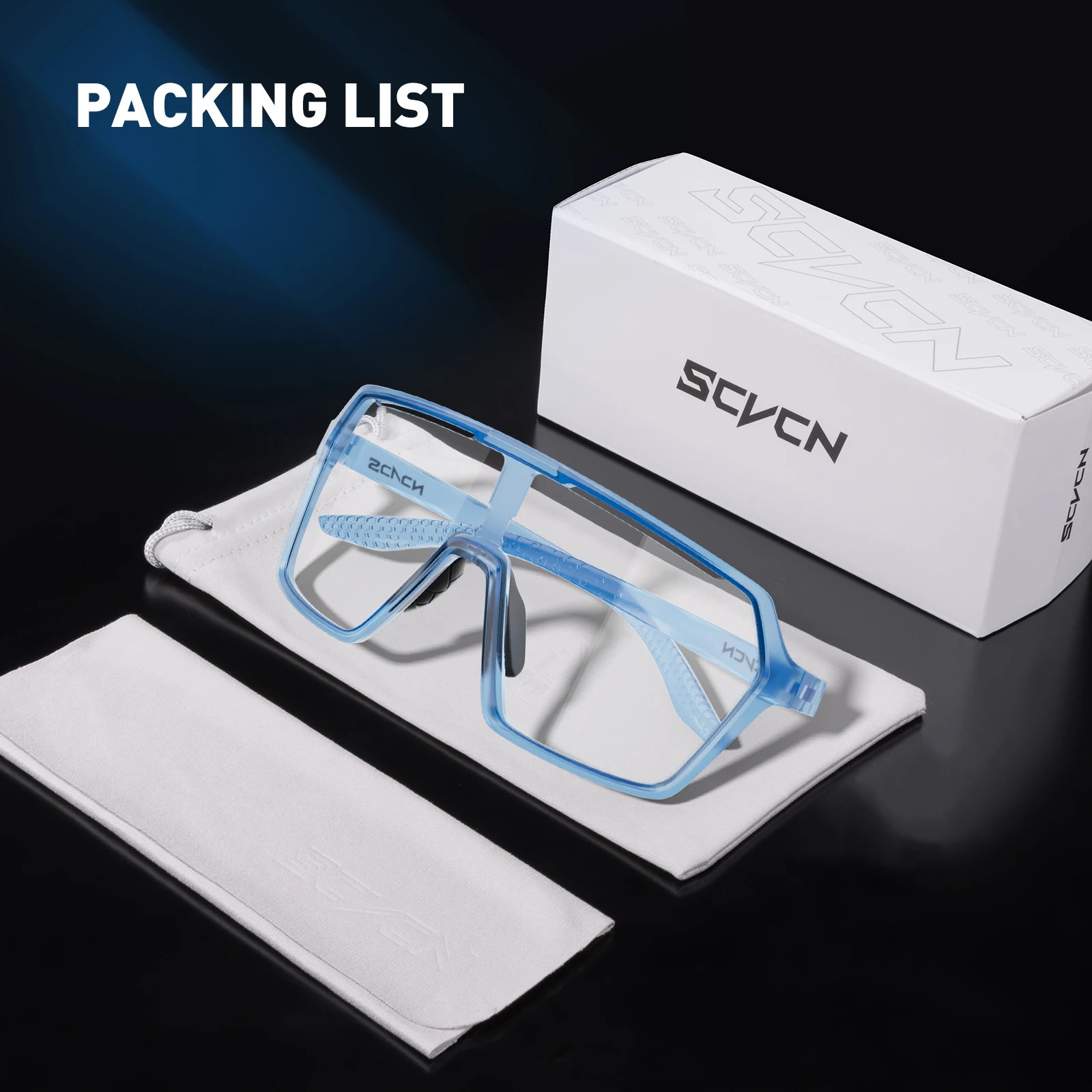 SCVCN Fashion fotochromowe męskie okulary przeciwsłoneczne na rower damskie Outdoor Sports Running okulary do wędrówek górskich okulary ochronne UV400