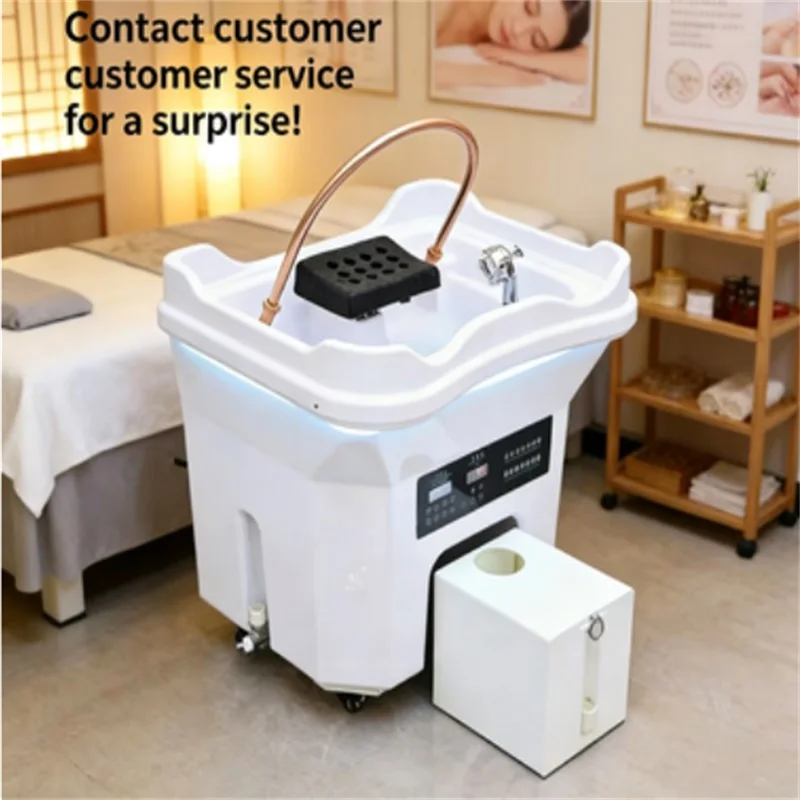 Attrezzatura portatile per spa capillare, nuova di zecca, con serbatoio integrato per acque reflue e sistema di circolazione dell'acqua per fumigazione a vapore.