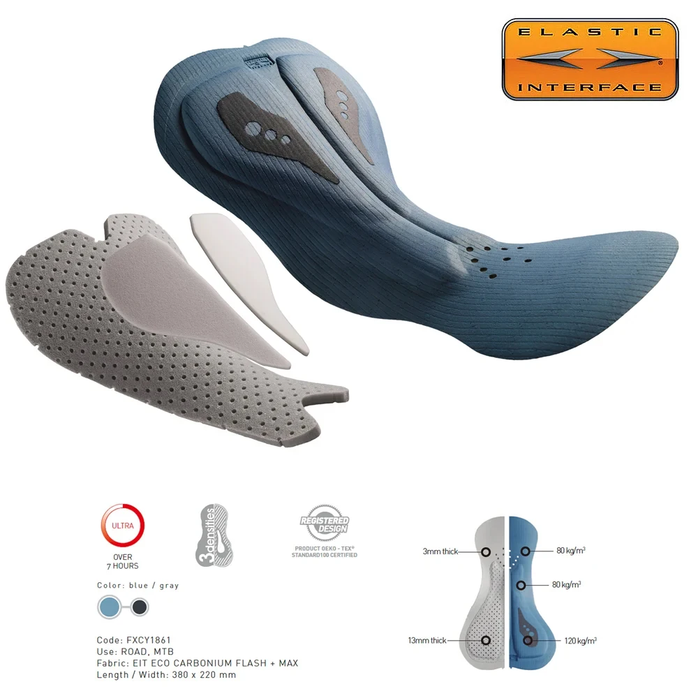 SPEXCEL SPPC Herren PRO RACE Cargo-Latzhose Leichter, schnelltrocknender und atmungsaktiver Stoff mit italienischem 120kg-elastischem Polster – Detail 10