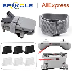 Drone Propeller Fixed Paddle Blade Tie for  DJI Mini 3/4 Pro Mavic Air3s Xiaomi Drone Type-C Charging Port Dust Plug Accessories