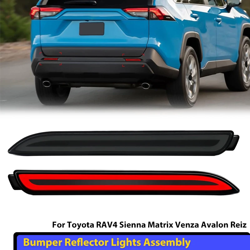 

For Toyota RAV4 Camry Rear Light Kit Reflector Fog Lamp Bumper Brake Red for Lexus IS-F GX470 RX300 Sienna Venza Reiz Innova