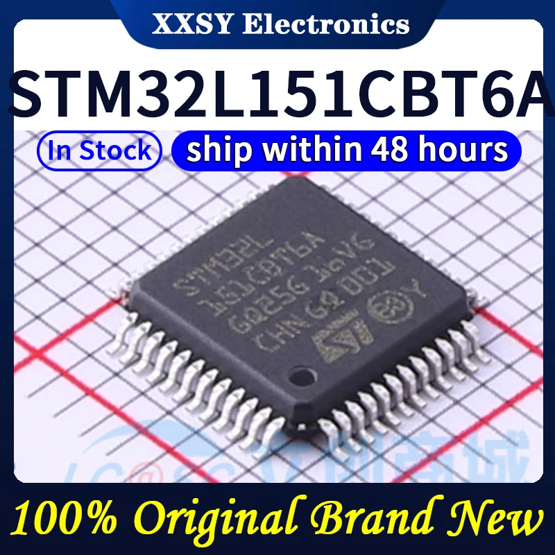 STM32L151CBT6A متوفر جودة عالية وأصلي جديد