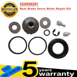 For AUDI Q3 A6 VW Tiguan Sharan SEAT Alhambra 6/12 Torx Rear Hand Brake Motor Caliper Repair Kit 3C0998281 3C0998281A 3C0998281B