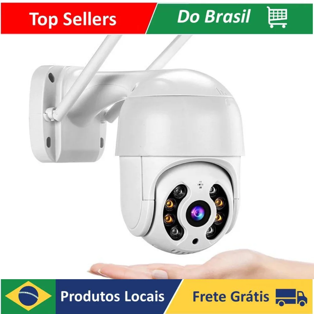 ￼Câmeras Externa Ip Prova D'água Infravermelho Alarme Wifi Hd
