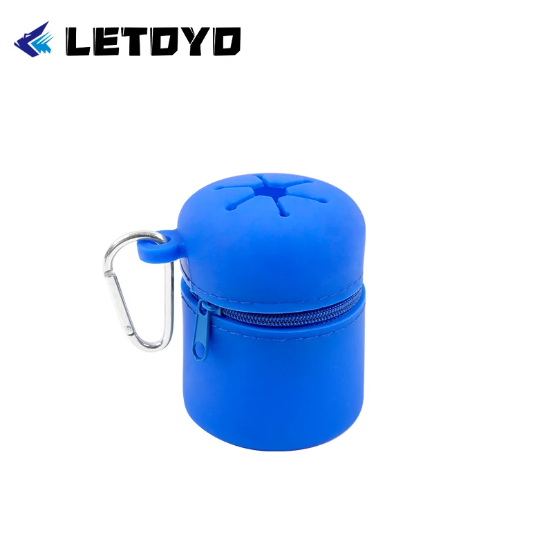 LETOYO 53g Portable Silicone Trash Storage Bag Silicone Organizer‌ Fishing Accessories Outdoor Camping Tools Fishing Tackle
