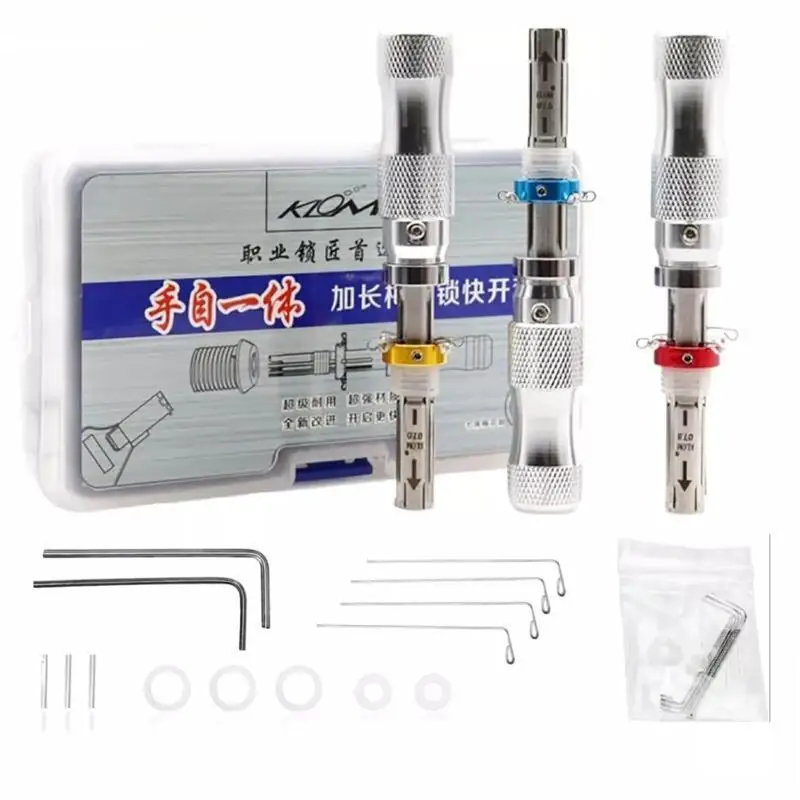 3 pieces of 7-pin tubular tools, made of stainless steel, three sizes suitable for various specifications, with reset function, multi-functional hand tool, Mechanical tool set