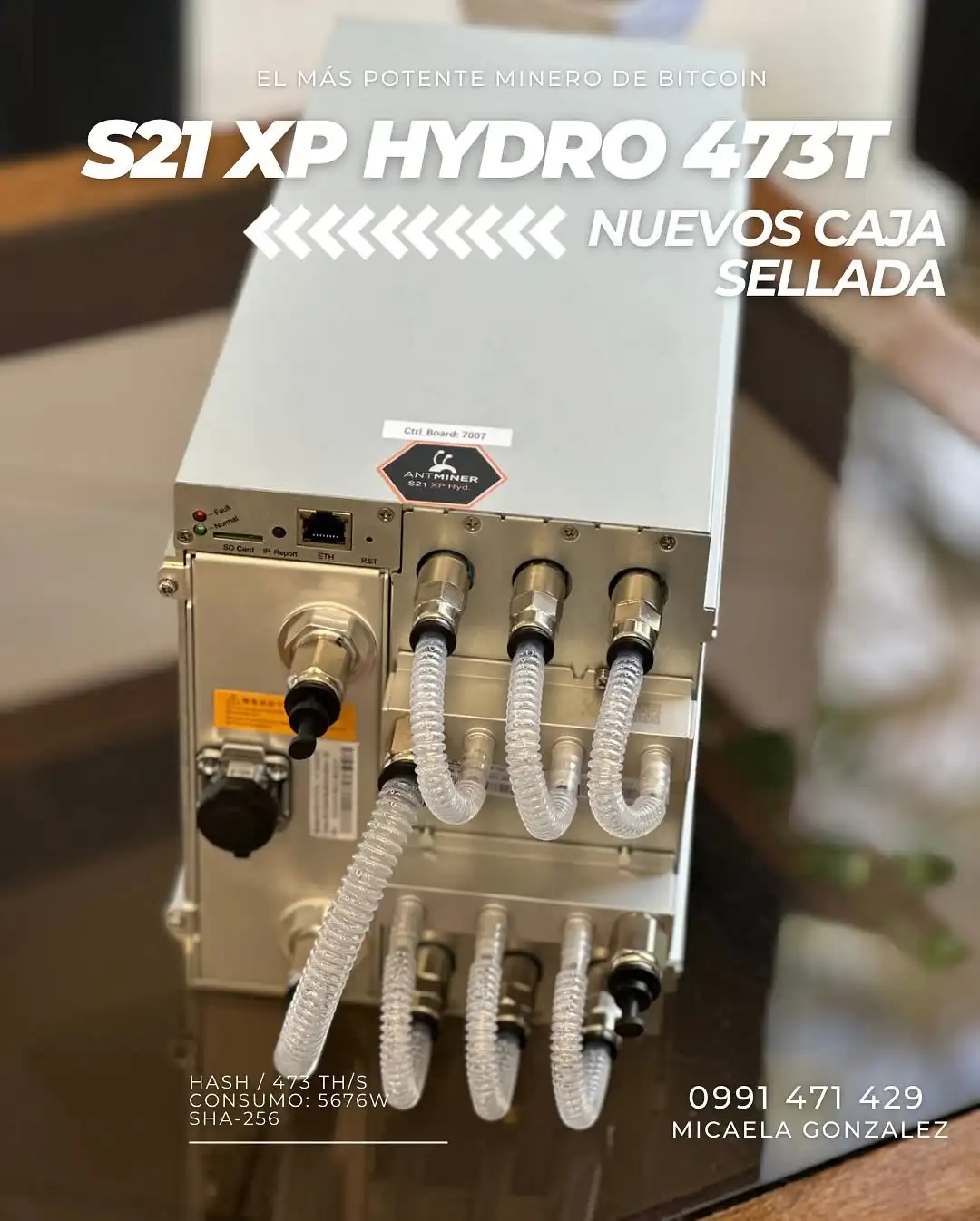

GO _ BUY 3 GET 1 FREE _ Antminer S21 XP Hydro 473TH/s Bitcoin ASIC Miner — 5676W SHA-256 Hydro Cooling Miner for BTC/BCH/BSV,