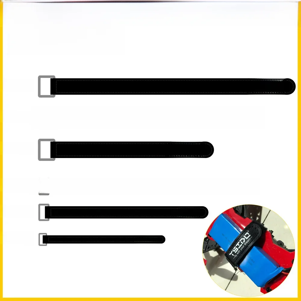 5 pièces 10X150mm 15X200mm 20x250mm 20x300mm ruban autocollant magique en Nylon Lipo sangle ceinture réutilisable attache de câble pour batterie FPV RC