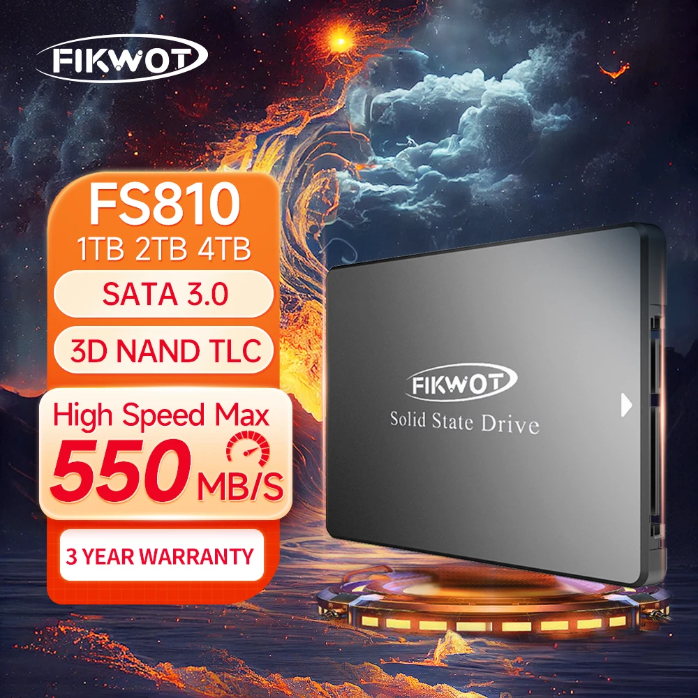 Fikwot-DisqueSSDinternepourordinateurportableetdebureau,SSD,SATA3,6Gbps,2.5MBumental,550Go,128Go,1To,2To,3DNANDFlash,4xHDD,FSwarding,256pouces