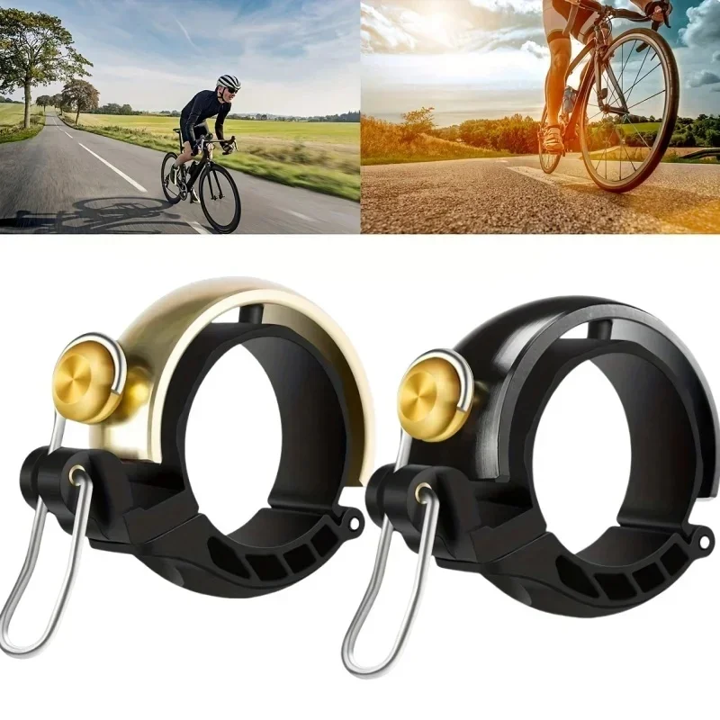 AliExpress NONE Upgrade Copper Bell Copper Clamp High Noise Safety Warning Alarm Handlebar Ring Horn Waterproof Bike Bell For MTB Road Bicycle