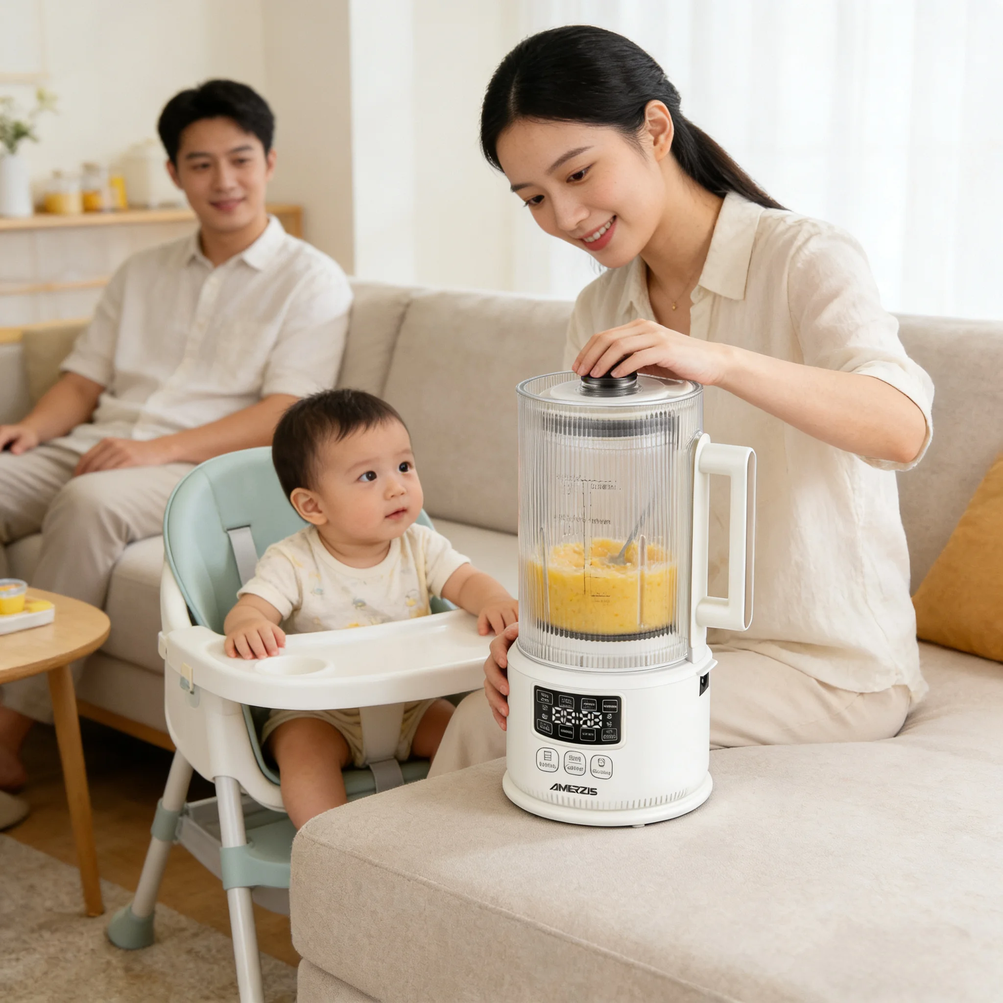 

baby coplementary food wall-breaking machine heating mini soymilk machine bass multifunctional cooking machine home.