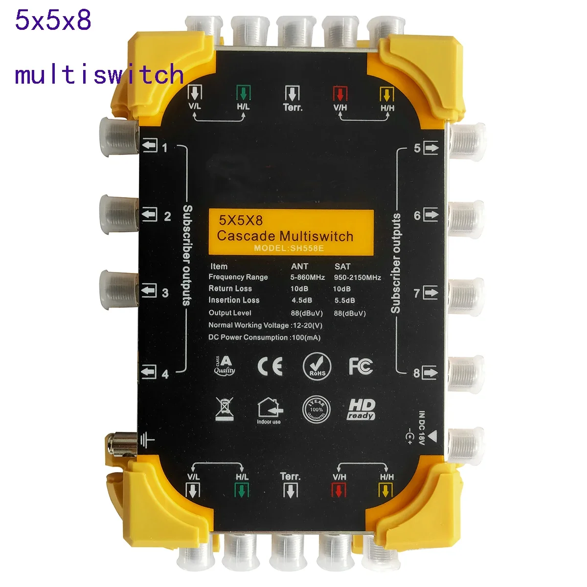 5x5x8 multi switch SATELLITE MULTISWITCHE, cascade switch