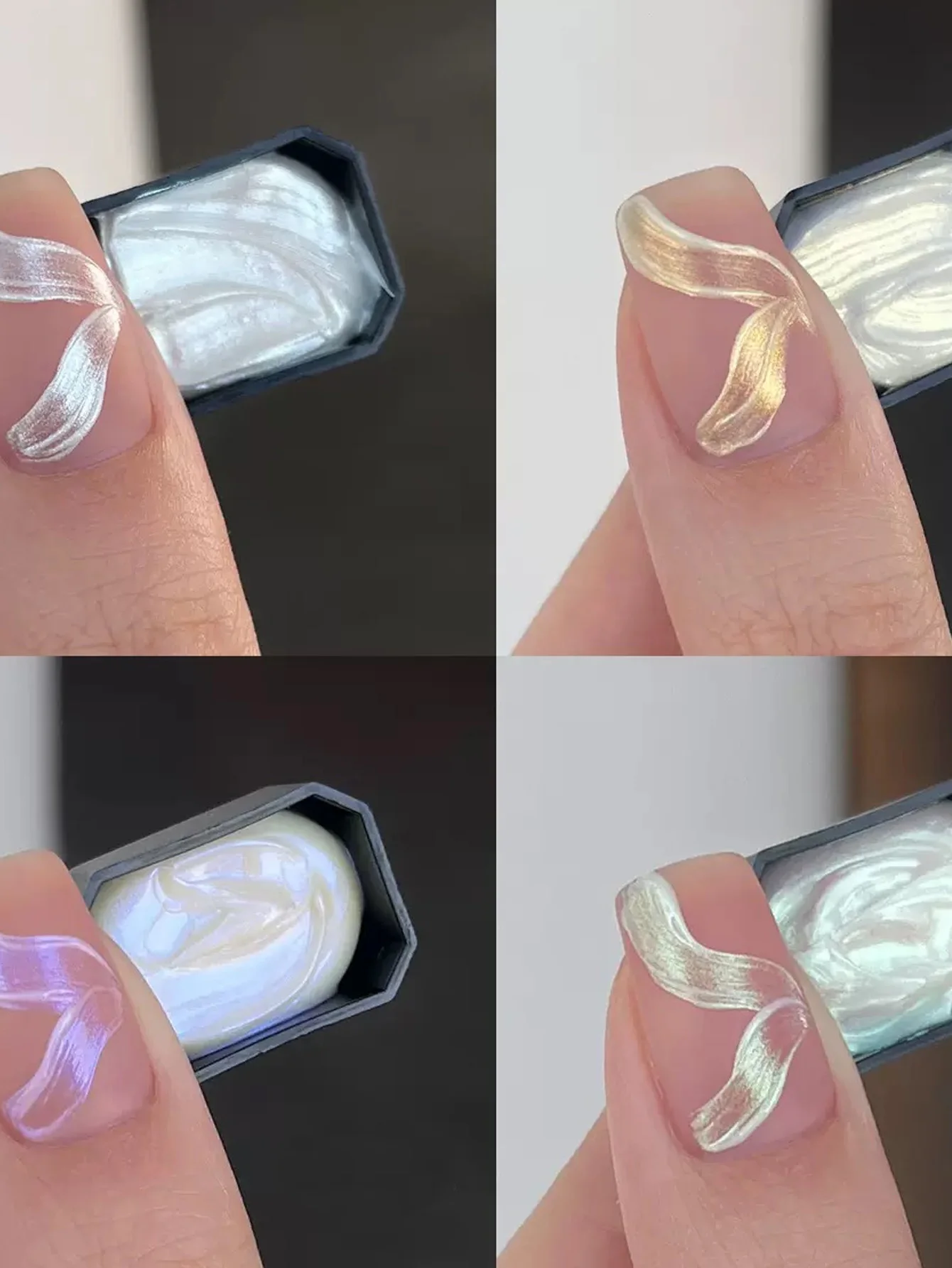 9 couleurs Aurora perle effet solide adhésif Gel vernis à ongles dégradé Semi Permanent tremper UV LED Nail Art Gel vernis pour N