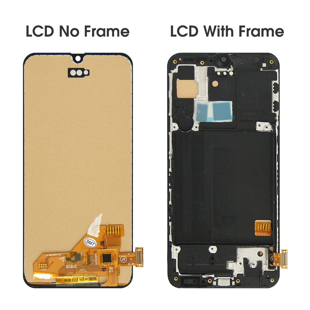 A40 A405F A405FN Super AMOLED Screen Assembly for Samsung Galaxy A40 Lcd Display Digital Touch Screen with Frame Replacement