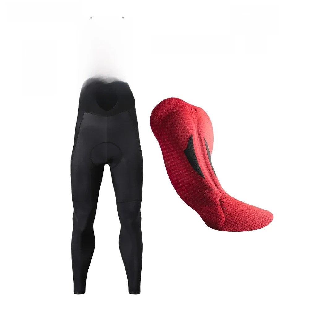 AliExpress YKYWBIKE YKYW Men's Elastic Interface Cycling Bib Long Pants Winter 5~15℃ Thermal Fleece Mtb Bib Tights Pro Team 7 Hours Cycling Pants