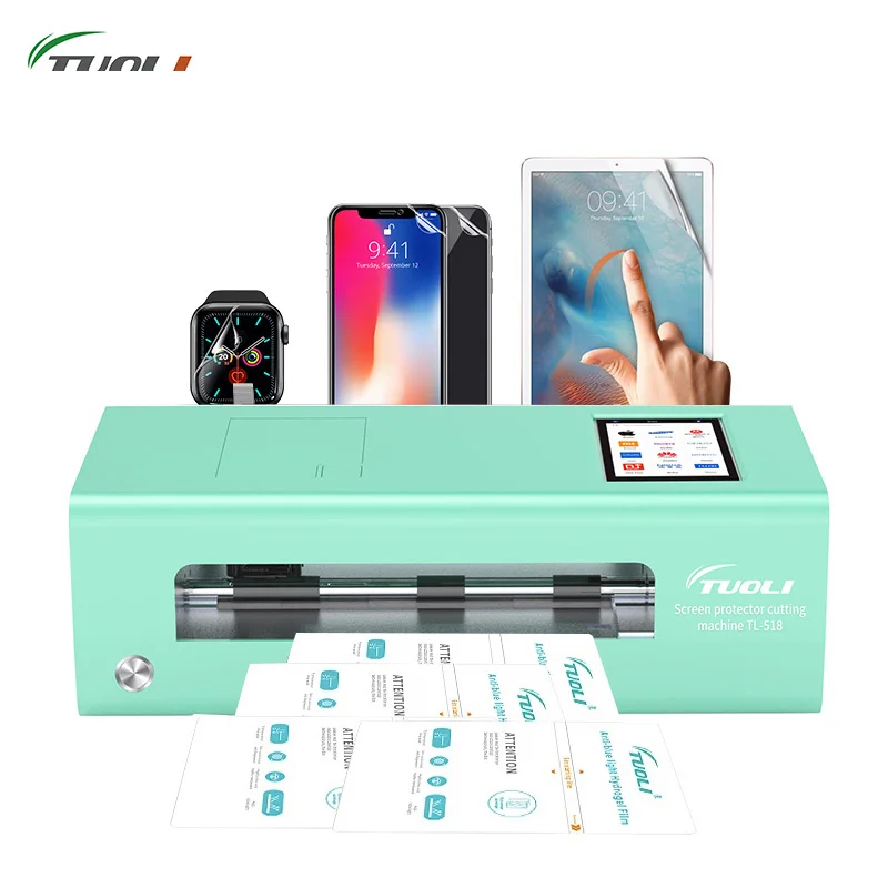 TUOLI 518 Mobile Phone Screen Protector Cutting Machine For TPU Hydrogel /OCA Film Cutting