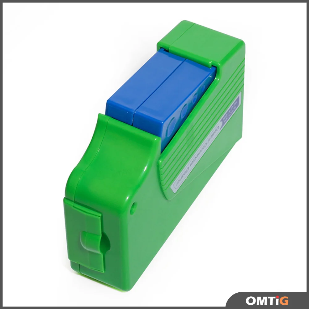 Omtig KCC-550 optische faser stecker reiniger/faser conector reinigung kassette 500 mal faser optik reinigungs box