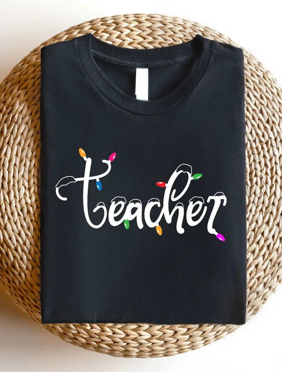 

Teacher Christmas Shirt, Retro Christmas Teacher T-Shirt, Teaching Team Tee, Teacher Gift Idea